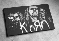 KORN Obraz ręcznie grawerowany na blasze ... Staloryt Grawerka