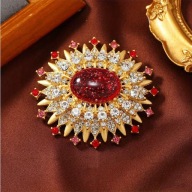 BROSZKA PRZYPINKA PIN PINETS AGRAFKA OWALNA BAROK MODNA STYLOWA ,elegancka