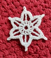 gwiazdka/ śnieżynka 5 cm, kol. biały