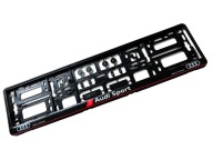 RAMKA DO TABLICY REJESTRACYJNEJ AUDI 3D ŻELOWA