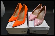 2 pary szpileczki, wyjątkowe buciki, szpilka 12 i 9 cm, rozmiar 38