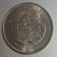 Jersey 25 pensów, 1977r. 25-lecie panowania Elżbiety II