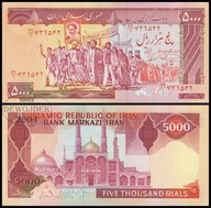 BNB - IRAN 5000 Rials 1983 nr 49/1 739542 # P139a1 # podpisy 21a # UNC