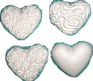 2o szt  serca Dzień Matki Babci Dziadka figurki do malowania z gipsu