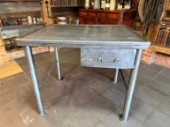 Stół warsztatowy, biurko, antyk, industrialny