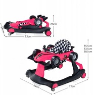 Chodzik dla dzieci 4 w 1, składany chodzik z regulacją wysokości