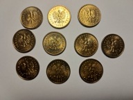 1 gr grosz 1998 - zestaw 10 monet - stan okołomenniczy