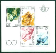 Belgia 1982 Znaczki Blok 52 ** sport piłka nożna