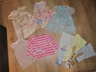 4 sukienki+bluzka 80-86+gratisy