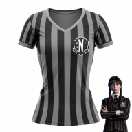 KOSZULKA WEDNESDAY ADDAMS HALLOWEEN BAL KARNAWAŁOWY COSPLAY