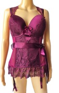 Gorset lovehoney Lingerie burgund X/2X