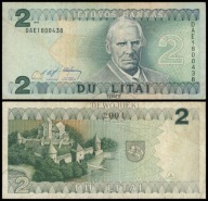 BNA - LITWA 2 Lity Litai 1993 DAC 5068356 # P54