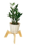 Podstawka na doniczkę drewniana – kwietnik z miejsce na skrzynkę