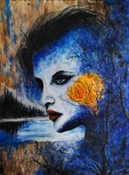 Duży Obraz na płótnie " Bez tytułu " Autor: Grzegorz Zalewski