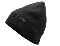 Męska czapka zimowa ciepła ocieplana polarem Czarny