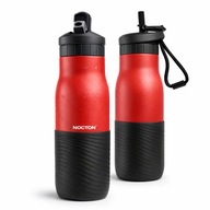 KUBEK TERMICZNY TERMOS TURYSTYCZNY NA HERBATĘ KAWĘ ZE SŁOMKĄ USTNIK NOCTON