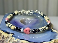 Handmade bransoletka jaspis dalmatyński