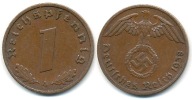 Niemcy 1 Reichspfennig - 1938r A ... Monety