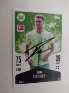 Karta topps match attax autograf Bundesliga Wolfsburg Kilian Fischer