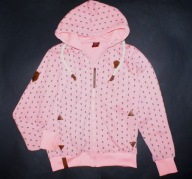 TA FASHION_Piękna BLUZA damska_koralowa w kotwice kaptur zamek JEDYNA_44