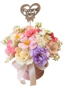 FLOWER BOX bukiet kwiaty mydlane róże prezent handmade urodziny imieniny