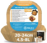 110szt WKŁAD PAPIEROWY DO FRYTKOWNICY BEZTŁUSZCZOWEJ DO PIECZENIA AIR FRYER