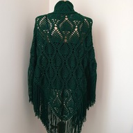 CHUSTA SZYDEŁKOWA RĘKODZIEŁO AKRYL NOWA