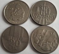 zestaw monet Polska PRL okolicznościowe 4 szt.