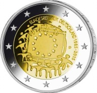 Niemcy 2015 (J), 2 euro okolicznościowa - Flaga Europy - mennicza