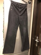 Szerokie czarne jeansy model Palazzo High Faye Pant r. 36