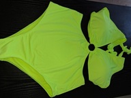 STRÓJ KĄPIELOWY JEDNOCZĘŚCIOWY-MONOKINI SELEDYNOWY roz.44