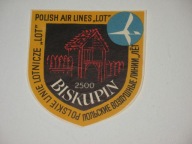 LOT Polskie Linie Lotnicze BISKUPIN naklejka