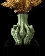 Wazon Kolekcjonerski Fantasy Oliwkowy Satyna 20cm