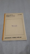 Instrukcja serwisowa samochodowego radia z kaseta AUTOMATIC STEREO RPS-611