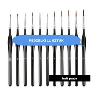 PĘDZELKI 11 szt. PĘDZELKI ZESTAW