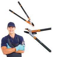 SEKATOR RĘCZNY DUŻY Z PRZEKŁADNIĄ NOŻYCE ŚR DO 50MM OSTRE OSTRZE