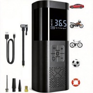 POMPA DO OPON AUTOMATYCZNA 150PSI 4000MAH POWERBANK PLUG AND PLAY AWARYJNA