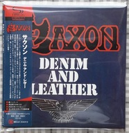 Saxon Denim And Leather SHM-CD Cardboard Sleeve (mini LP) Japan 2025