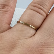 79176 Pierścionek obrączka 1,2 mm złota stal chirurgiczna średnica 16 mm