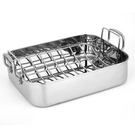 BLACHA DO PIECZENIA BRYTFANNA Z RUSZTEM KRATKĄ DO KURCZAKA BRYTFANKA