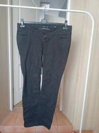 spodnie dżins c&a mama 42 slim czarne proste niski stan strecz