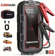 Booster Samochodowy BSMOOM B02 6000A Rozrusznik Powerbank Latarka 21800mAh