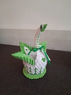 ORIGAMI MODUŁOWE 3D łabędź kolory PRZESTRZENNY