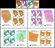 **88 Korea 1435-38, Bl. 510-3 = 67,60E - OLIMPIADA SEUL