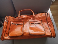 DUŻA TORBA PODRÓŻNA CAMEL SKÓRA NATURALNA WIELBŁĄDZIA