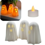 3x FIGURKA DUCH DEKORACJA NA HALLOWEEN 10cm LED DEKORACJA OZDOBNA PREZENT