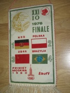 OLIMPIADA MONTREAL 1976 PIŁKA NOŻNA POLSKA ZŁOTO w piłce nożnej Proporczyk