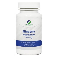 Niacyna (Witamina B3) - 500 mg Wspiera pamięć i koncentrację