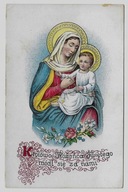 Matka Boska Królowa Różańca Świętego 1920r. Litografia 104F