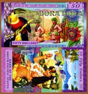 POŁUDNIOWY PACYFIK 2016 UNC PTAKI RYBY RADAR 07070 POLIMER